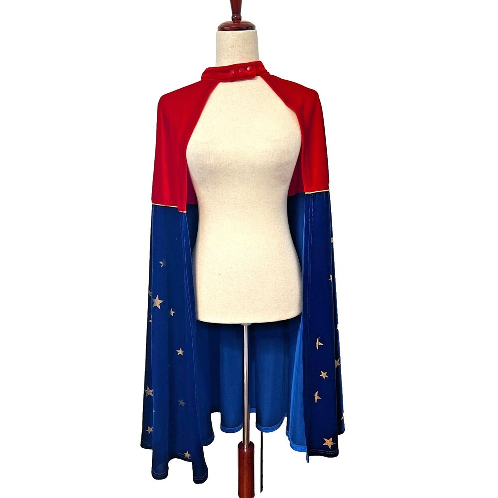 Wonder Woman Adult Costume Accessory Cape Velvet DC Comics Superhero Halloween - Picture 2 of 12